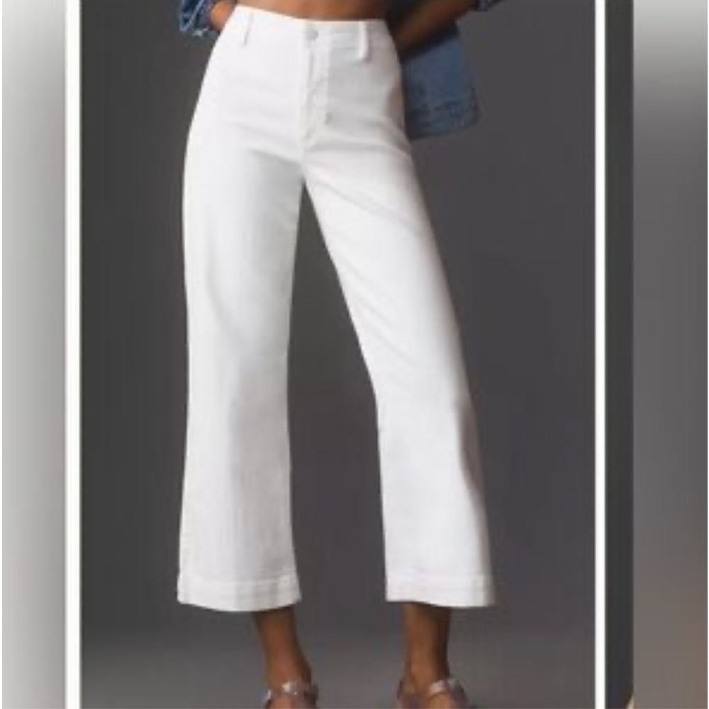 Paige Women’s Nellie Cullote Jeans. Crisp White. Size 31 (599A)